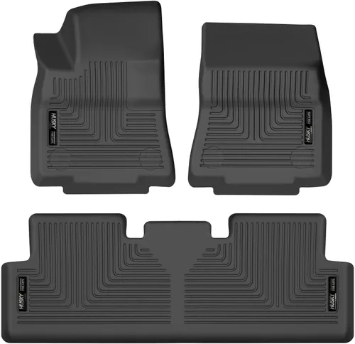 Miniatura 9 de Husky Liners Alfombrillas Weatherbeater Para Tesla Model 3 2017-2024 Delantero y segunda fila, 3 piezas, negro - 95091
