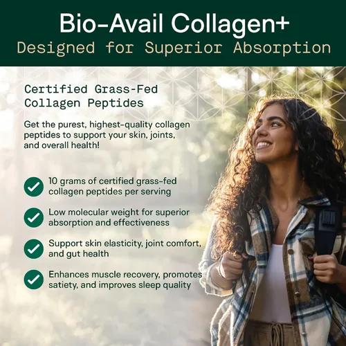 Miniatura 2 de Adapt Naturals by Chris KRESSER Bio-Avail Collagen+, péptidos de colágeno alimentados con pasto, optimizados para una absorción superior