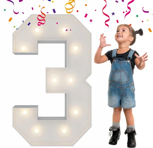 Miniatura 75 de Letras iluminadas con marco de 3 pies de alto, letras enormes con marco, marco de globos en mosaico, letra grande para decoraciones de compromiso