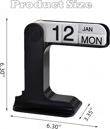 Miniatura 2 de Calendario Perpetuo Giratorio, Calendario de Escritorio 2025-2026 Para Decoración Diaria de Oficina y Hogar, Ornamento de Escritorio, Accesorios