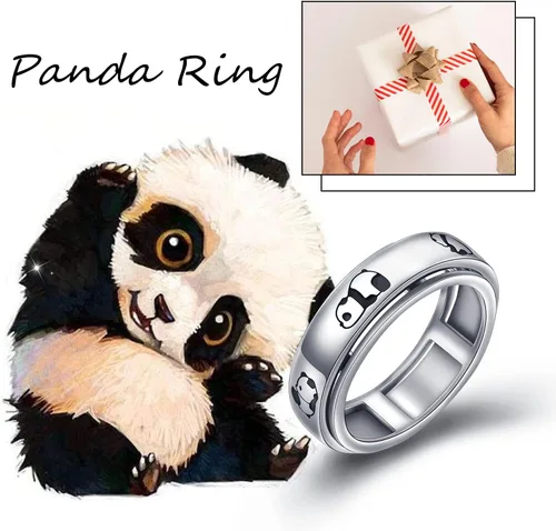 Miniatura 7 de Anillos giratorios para la ansiedad, plata esterlina S925 Fidget Ansiedad Preocupación Alivio del aburrimiento TDAH Autismo Anillos para 2 anillos
