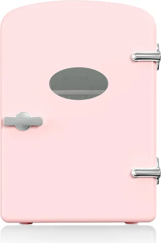 Miniatura 9 de YSSOA - Mini refrigerador con ventana de observación 4 litros, seis latas de 12 onzas, calentador y enfriador portátil, refrigerador compacto, 100%
