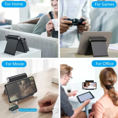 Miniatura 6 de VOVIGGOL Soporte para teléfono celular, soporte para teléfono celular, soporte ajustable para teléfono de escritorio, soporte plegable para teléfono