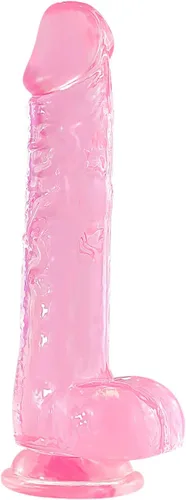 Miniatura 9 de Consolador grande de gelatina de 8.5 pulgadas que brilla en la oscuridad, con fuerte ventosa para hombres y mujeres