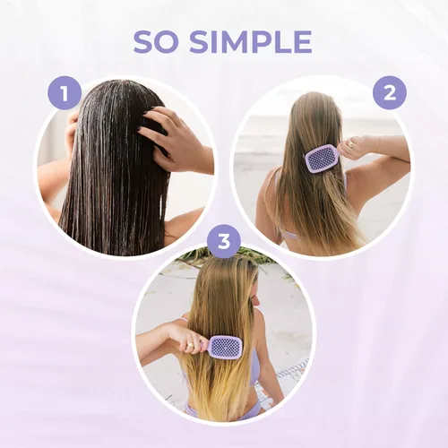 Miniatura 8 de FHI Heat UNbrush - Cepillo desenredante para cepillar sin dolor en cabello húmedo o seco — Cerdas antiestáticas DuoFlex duraderas, mango ligero