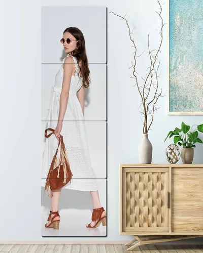 Miniatura 9 de Unbreakable Acrylic Full Length Mirror for Wall Mounted, Full Body Mirror for Kids, Flexible Plastic Safe Shatterproof, 4 PCS 10 x 10 Inches