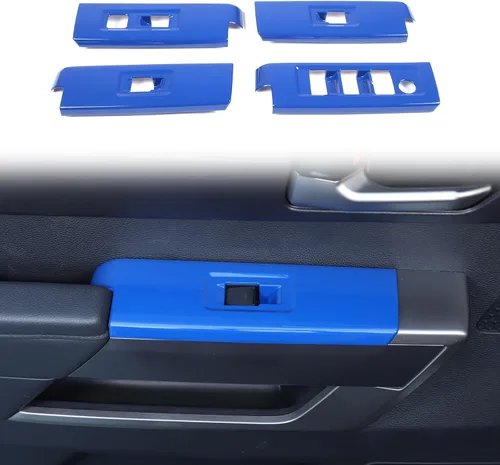 Miniatura 12 de Cubierta protectora para panel de botón de elevación de ventana de puerta de automóvil compatible con Toyot@Tundra/Sequoia 2022-2024, cubierta