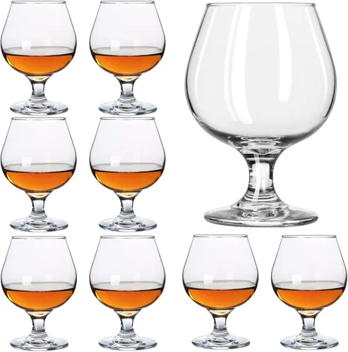Snifters - Juego de 8 vasos de coñac, copas de vino de Oporto, licor (3.4 fl oz, 3.5 onzas)