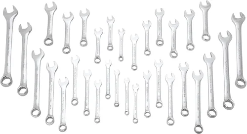 Miniatura 7 de Performance Tool W1084 Juego de llaves combinadas de 22 piezas (tamaño métrico y estándar) con estante organizador