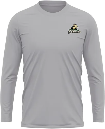 Miniatura 414 de Camisa deportiva de manga larga oficial de la NCAA Collegiate para hombre, con logotipo en el pecho izquierdo, colección Athletic Heather
