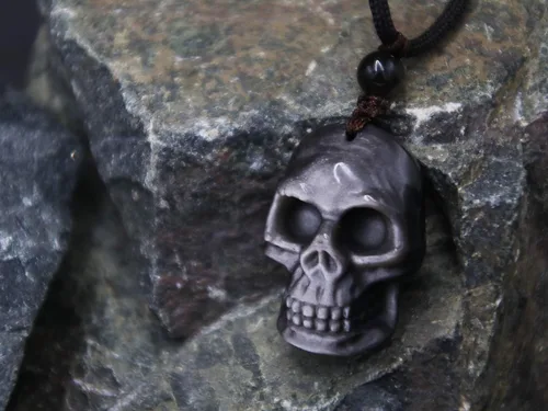 Miniatura 6 de GENASTO Collar de piedra de obsidiana, colgante de cristal curativo, joyería espiritual, piedra natural para felicidad y suerte, Piedra, Ágata