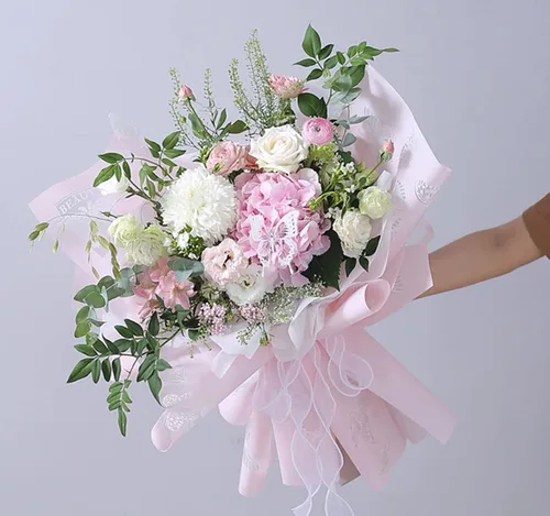 Miniatura 4 de Papel de regalo de flores de mariposa, impermeable, embalaje de regalo, ramo de floristería, 20 hojas de 22.8 x 22.8 pulgadas (marrón)