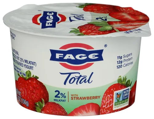 Fage Total - Yogur griego, 2%, fresa, 5.3 onzas