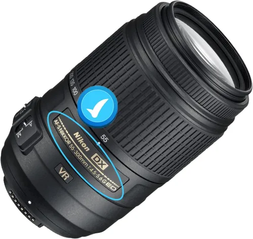 Miniatura 2 de Tapa de lente de 2.283 in compatible con lentes Nikon AF-S DX NIKKOR 2.165-11.811 in f/4.5-5.6G ED VR, HUIPUXIANG (paquete de 2)