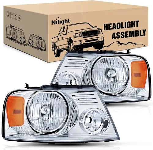 Miniatura 15 de Nilight - Conjunto de faros delanteros para Ford F150 F-150 2004-2008, 2006-2008 Lincoln Mark LT, faro LED DRL, carcasa cromada Carcasa