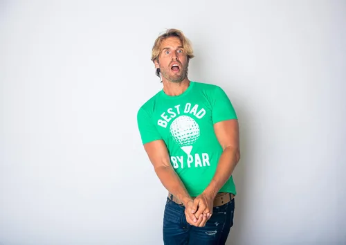 Miniatura 9 de Camisetas de golf divertidas para hombre, diseño gráfico Best Dad by Par