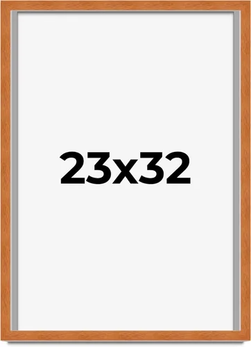 Miniatura 30 de Marco de 3 x 3 pulgadas, marco de madera maciza de nuez miel tradicional marrón Ancho de moldeo de 0.875 pulgadas Profundidad de conejo de 0.875