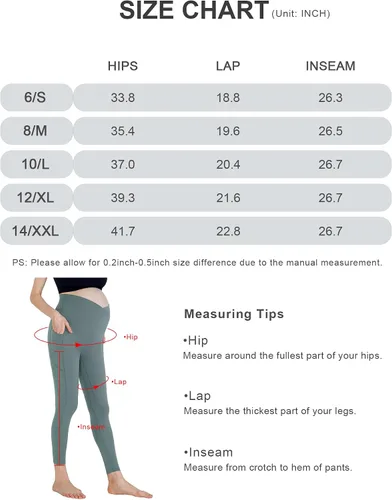 Miniatura 2 de POSHDIVAH Leggings de maternidad para mujer, sobre el vientre, V, cintura alta, pantalones de yoga para embarazo, ropa de entrenamiento activo