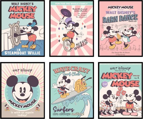 Miniatura 12 de BigWig Prints Decoración de Pared de Mickey Mouse – Citas de Arte de Pared de Mickey Mouse, Imágenes de Decoración de Guardería, Pósteres de Cita