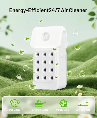 Miniatura 3 de ySky Purificador de aire enchufable para el hogar (paquete de 3), purificadores de aire de iones negativos con sensor de movimiento, mini