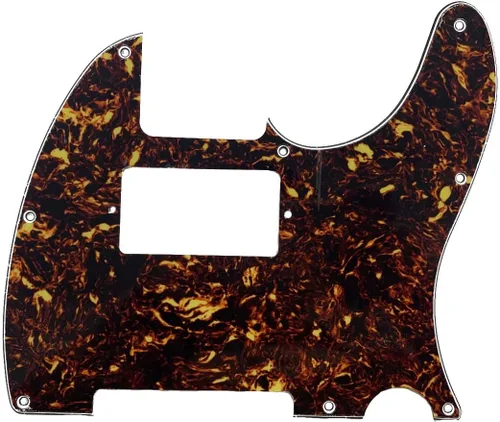 Miniatura 17 de KAISH - Carcasa de 8 agujeros para guitarra Tele Humbucker, golpeador blanco de 3 capas para Telecaster de EE. UU./México