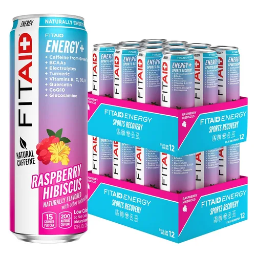 Miniatura 16 de Bebida FITAID ENERGY, 0.007 onzas de cafeína natural, keto, piña y mora, omega-3, 15 calorías, paleo, vegana y sin gluten, sin edulcorantes