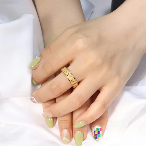 Miniatura 4 de OreilleStar Anillo de ansiedad para mujer, anillo giratorio de acero inoxidable, juguetes para ansiedad para adultos, anillos giratorios