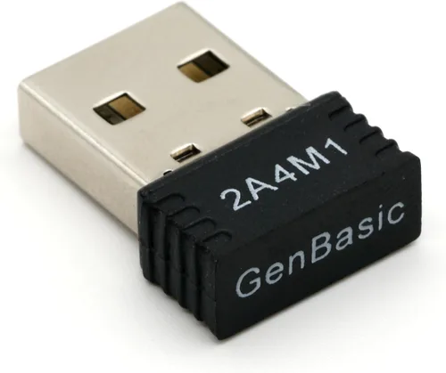 Miniatura 4 de WiFi 4 USB Nano Wireless Network Dongle Adaptador para Linux (negro)