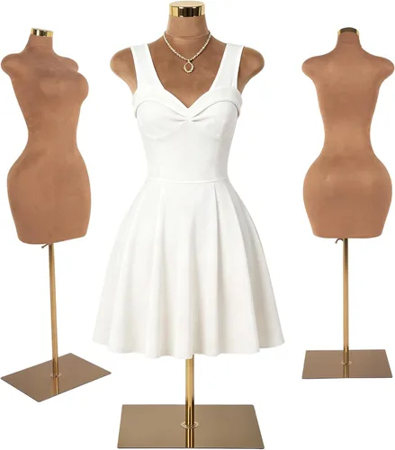Miniatura 9 de Maniquí de cuerpo completo masculino – Soporte de maniquí con base de metal Pantalla de forma de vestido desmontable, modelo de vestido ajustable