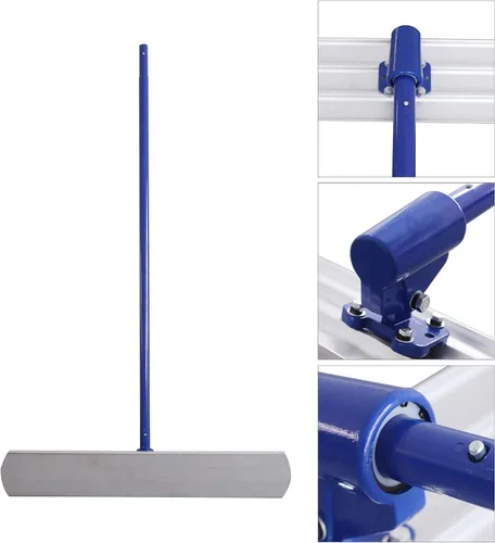 Miniatura 3 de Bull Float Herramientas de hormigón, kit de flotador de hormigón de 48 x 8 pulgadas, herramienta de hormigón de aleación de aluminio, paleta