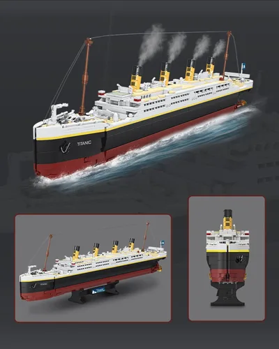 Miniatura 3 de dOvOb Titanic - Juego de bloques de construcción modelo 2022, ladrillos compatibles con las principales marcas