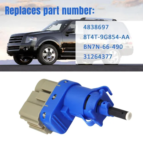 Miniatura 3 de 8T4T-9G854-AA Interruptor de luz de freno apto para Ford F150 F250 F350 Focus Explorer Lincoln Mercury Mazda 2 3 5 6 CX-3 CX-5 CX-9 MKC MKT