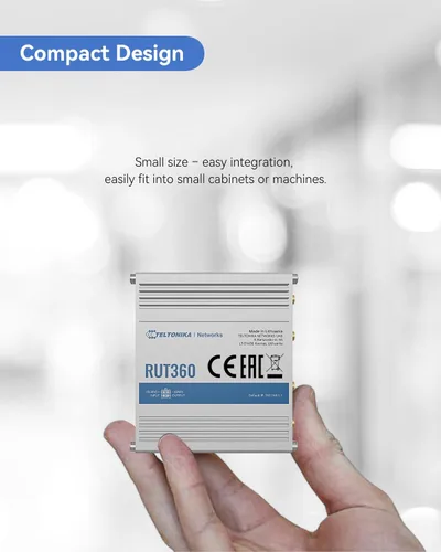 Miniatura 6 de Teltonika RUT360100100 - Router celular industrial 4G LTE Cat6, enrutador Wi-Fi 4G LTE con DI/DO, VPN avanzada, certificado por Verizon/AT&T/T-Mobile