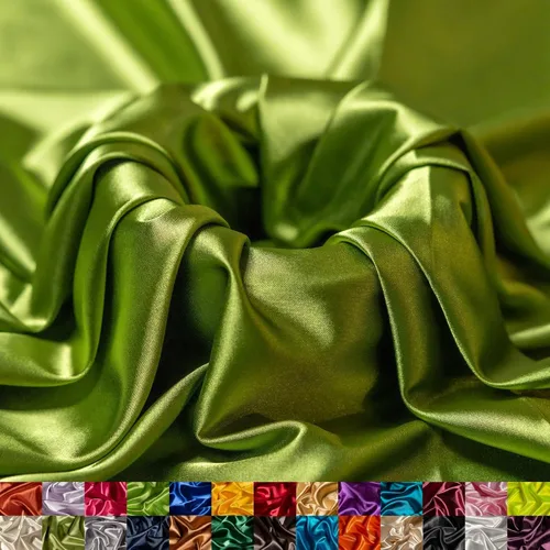 Miniatura 19 de Ice Fabrics The Yard - Tela de satén elástica Charmeuse de 58/60 pulgadas de ancho, sedosa y suave para coser ropa, vestidos, vestidos de noche