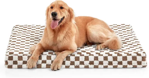 JOEJOY Cama para perro para perros grandes, cama ortopédica extra grande para perros con funda extraíble y lavable, cama de espuma con forma de caja
