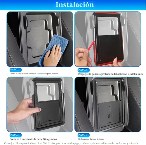 Miniatura 6 de YPHUIKI 2 piezas Organizador de consola central compatible con Honda CR-V 2023 2024 2025 2026, accesorios para CR-V híbrido deportivo, caja
