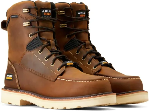 Miniatura 6 de Ariat Bota de trabajo CT marrón envejecida impermeable de 8 pulgadas para hombre