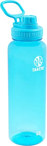 Miniatura 28 de Takeya Tritan - Botella de Agua Deportiva con Tapa de Boquilla - Sin BPA y Apta para Lavavajillas - Botella Reutilizable con Asa en la Tapa - Rosa