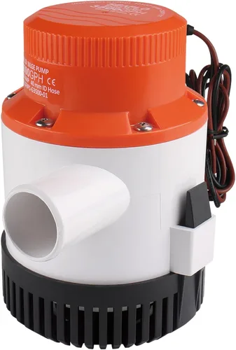 Miniatura 6 de SEAFLO Bomba de sentina de la serie 01 3700GPH Bomba sumergible marina de 12 V con salida de alta capacidad, protección antibloqueo de aire, 4 años