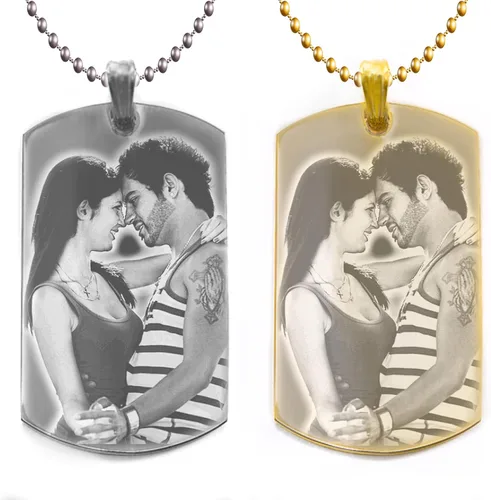 Chapitas personalizadas con fototexto grabado Personalice la chapita con su imagen texto Grabado gratuito Regalo ideal para San Valentín día de la