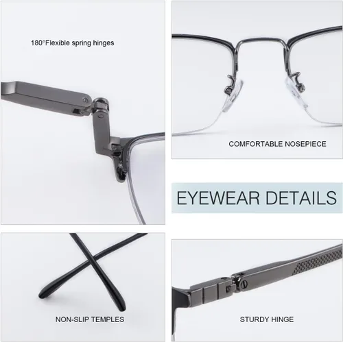 Miniatura 6 de YIMI Gafas de lectura multifocales fotocrómicas progresivas para computadora con bisagra de resorte Gafas de sol antirreflejo Lector UV de transición