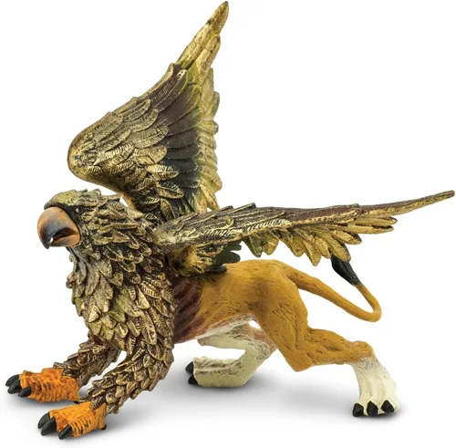 Safari Ltd. Figura de Griffin – Figura detallada de plástico de 4.25 pulgadas – Majestuosa criatura mítica juguete de juego para niños, niñas y