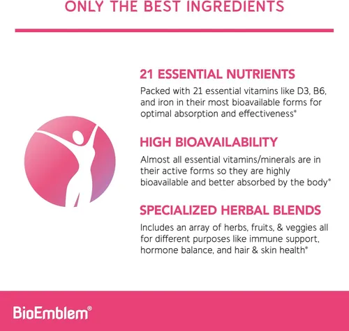 Miniatura 6 de BioEmblem Complejo triple de magnesio y multivitamínico para la salud cardiovascular y las necesidades nutricionales