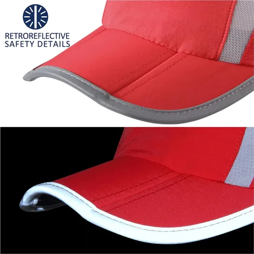 Miniatura 5 de GADIEMKENSD Sombrero reflectante plegable para exteriores, diseño sin estructura, protección solar UPF 50+, sombreros deportivos para mujeres