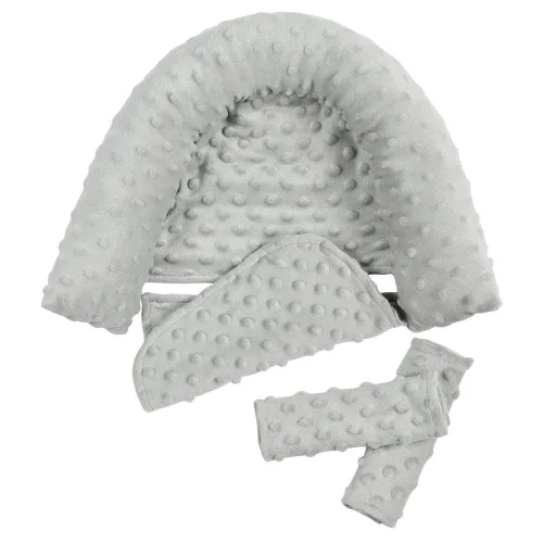 Miniatura 2 de Reposacabezas y fundas para correa para asiento de bebé, soporte para la cabeza y funda para el cuello del asiento de automóvil, almohada de apoyo