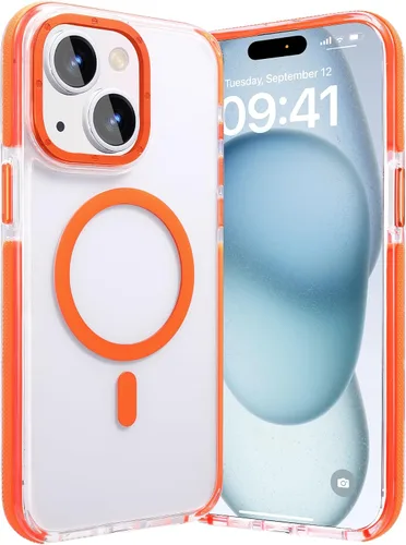 Miniatura 98 de Funda magnética diseñada para iPhone 11 Pro Max, [probada en caídas de grado militar] [compatible con MagSafe] Funda protectora delgada translúcida