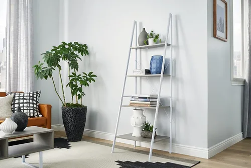 Miniatura 2 de ClosetMaid 4964 4 Estante de escalera de material mixto, gris pardo gris topo