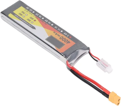 Miniatura 9 de TOPINCN Batería RC Lipo, 4000mAh Tasa de descarga de energía 2S Plug Connector LiPo Batería, 7.4V 60C Vehículos de control remoto Batería