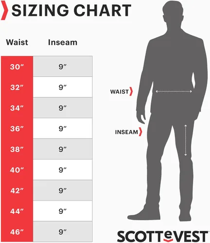 Miniatura 4 de SCOTTeVEST Action Adventure - Pantalón corto para hombre, 17 bolsillos ocultos, pantalón repelente al agua para viajes y más