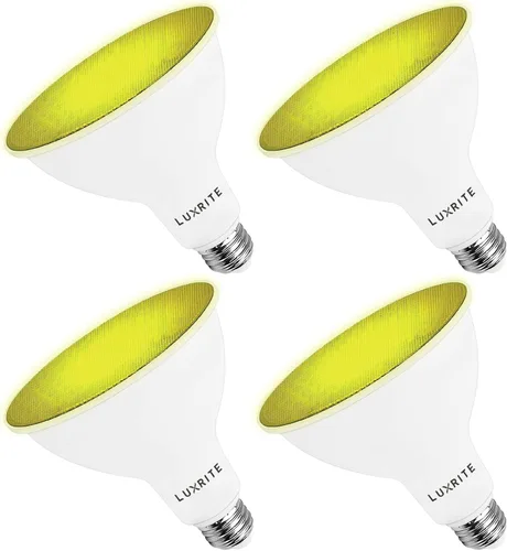 Miniatura 15 de LUXRITE Bombilla LED PAR38 azul de inundación, 8 W (equivalente a 45 W), bombilla LED azul de inundación, clasificación húmeda, certificación UL